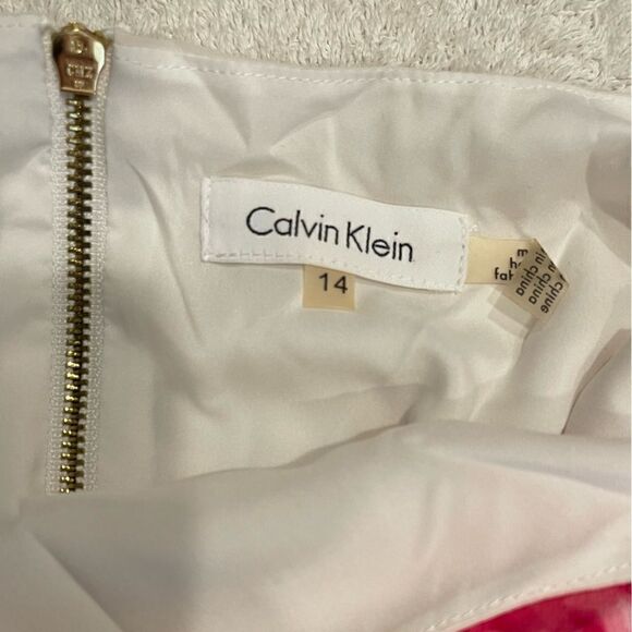 Calvin Klein Floral Sleeveless Dress.Size 14 - Picture 12 of 14